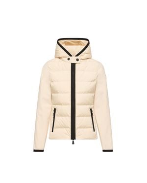 Moncler Moncler Cárdigan Acolchado Con Capucha Y Cremallera, Mujer, Talla - Neutro