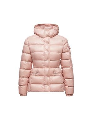 Moncler Barante Hooded Short Down Jacket - Pink