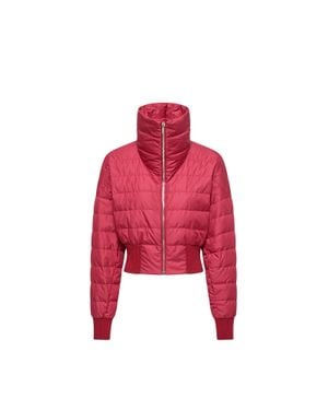 Moncler Moncler Cropped Down Jacket - Red