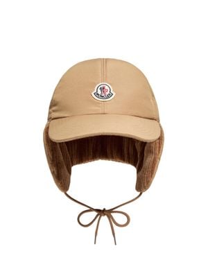 Moncler Moncler Corduroy Baseball Cap - Natural