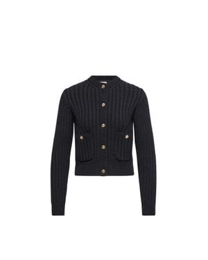 Moncler Moncler Cárdigan Acolchado De Algodón, Mujer, Talla - Negro