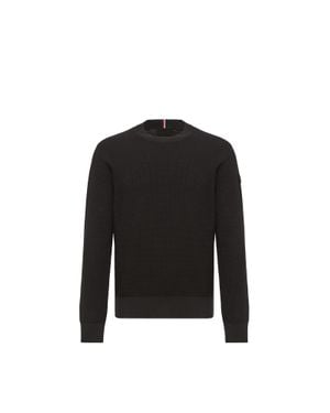 Moncler Moncler Cotton Knit Sweater - Black