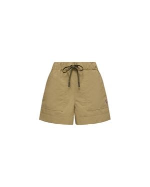 Moncler Moncler Technical Froissé Shorts - Natural
