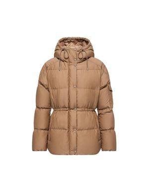 Moncler Piumino Corto Himalaya Con Cappuccio, Donna, Taglia - Marrone