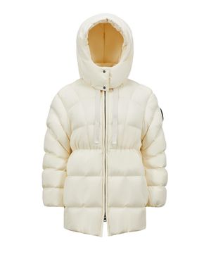 MONCLER X LULU LI PROJECT Piumino Midi Con Cappuccio X Lulu Li Doravante, Donna, Taglia - Metallizzato