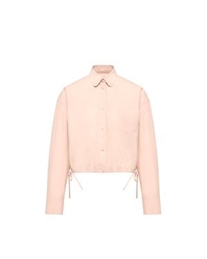 Moncler Moncler Cotton Poplin Long Sleeve Shirt - Pink