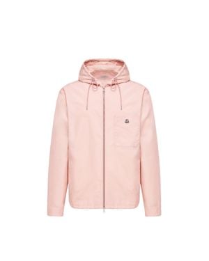Moncler Moncler Hemdjacke Aus Popeline Aus Einer Baumwollmischung, Herren, Größe - Pink