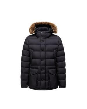 Moncler Clunye Hooded Mid-Length Down Jacket - Black