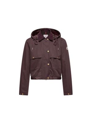 Moncler Giacca Camicia Con Cappuccio Aconitum - Viola