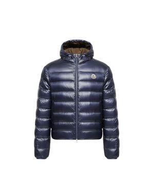 Moncler Moncler Doudoune Courte Repliable À Capuche Forzo, Homme, Taille - Bleu