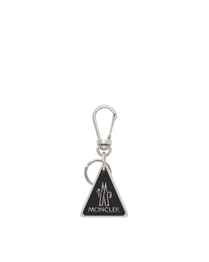 Moncler Moncler Logo Leather Key Ring - Black