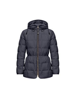 Moncler Moncler Cygnet Hooded Short Down Jacket - Blue