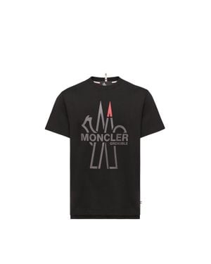 Moncler Moncler Logo Cotton T-Shirt - Black