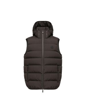 Moncler Moncler Arinella Hooded Down Gilet - Black