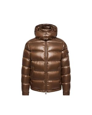 Moncler Moncler Plumífero Corto Con Capucha Maya, Hombre, Talla - Marrón