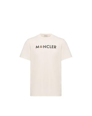 Moncler Moncler Logo Cotton T-Shirt - White