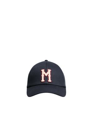 Moncler Moncler Cotton Gabardine Baseball Cap - Blue