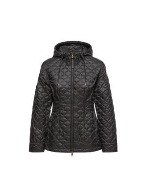 Moncler Moncler Arum Hooded Mid-Length Down Jacket - Black