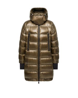 Moncler Moncler Rochelairs Hooded Long Down Jacket - Green
