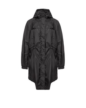 Moncler Moncler Parka Larga De Lona Expression, Mujer, Talla - Negro