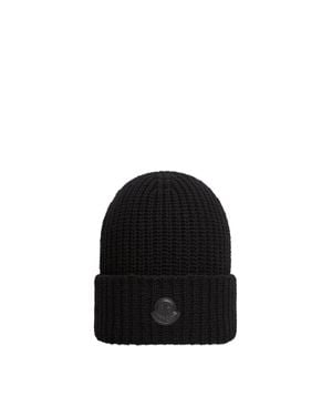 Moncler Moncler Mütze Aus Woll-Kaschmir-Mischung, Damen, Größe - Schwarz