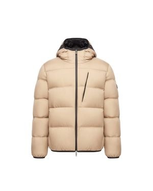 Moncler Moncler Poitevin Hooded Short Down Jacket - Natural