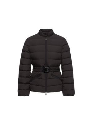 Moncler Moncler Esthetique Belted Short Down Jacket - Black