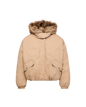 Moncler Moncler Doudoune Courte À Capuche Cheveche, Femme, Taille - Neutre