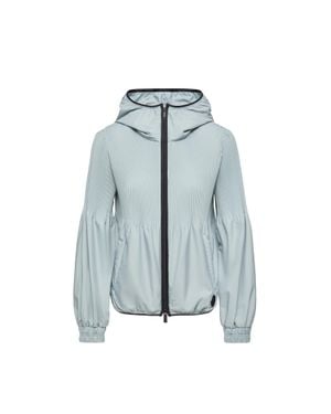 Moncler Moncler Anemone Pleated Hooded Jacket - Blue