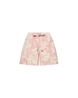 Moncler Moncler Floral Print Chiné Shorts - Pink