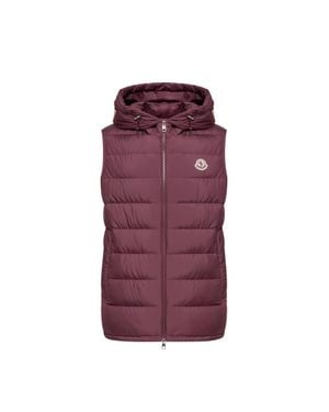 Moncler Moncler Marseillan Hooded Down Vest - Purple