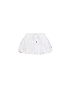 Moncler Moncler Cotton Blend Balloon Mini Skirt - White