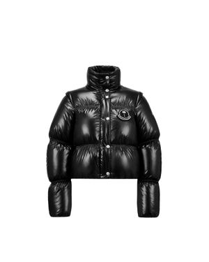 8 MONCLER PALM ANGELS X Palm Angels Noella Short Down Jacket - Black