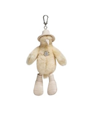 Moncler Moncler Duck-Shaped Key Ring - Metallic
