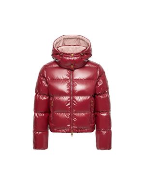 Moncler Moncler Plumífero Corto De Nailon Niveole, Mujer, Talla - Rojo