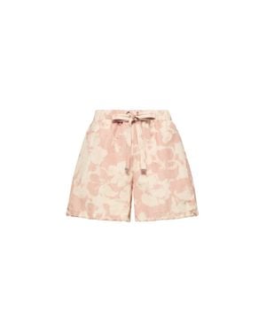 Moncler Moncler Floral Print Chiné Shorts - Pink