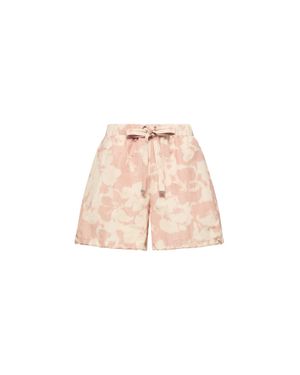 Moncler Moncler Floral Print Chiné Shorts - Pink