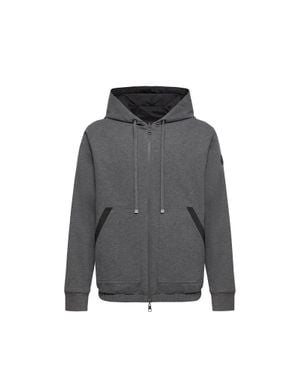 Moncler Felpa Reversibile Con Zip, Uomo, Taglia - Grigio