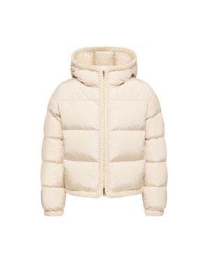 Moncler Moncler Evocateur Hooded Short Down Jacket - Natural