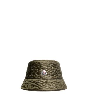 Moncler Cappello Bucket Imbottito Reversibile, Donna, Taglia - Verde