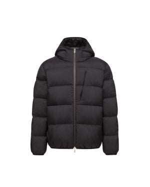 Moncler Moncler Poitevin Kurze Daunenjacke Mit Kapuze, Herren, Größe - Schwarz