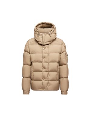 Moncler Moncler Maya 70 Hooded Short Down Jacket - Natural