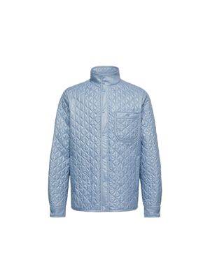 Moncler Moncler Cleorine Geometric-Quilted Padded Jacket - Blue
