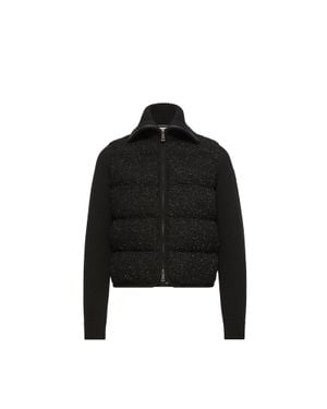 Moncler Cardigan Imbottito - Nero