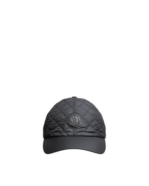 Moncler Cappello Da Baseball Con Trapuntatura A Rombi, Uomo, Taglia - Nero