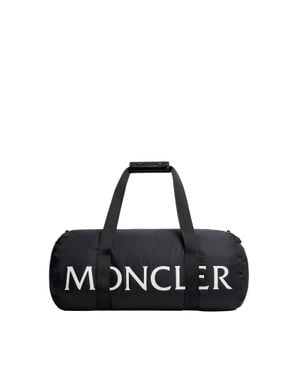 Moncler Logo Down-Filled Duffle Bag - Black