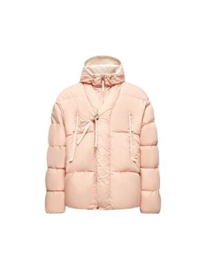 Moncler x Gilga Farm designed by Donald Glover Moncler X Gilga Farm By Donald Glover Tangelo Short Down Jacket - Pink