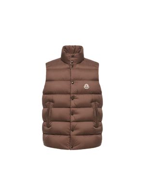 Moncler Moncler Tibb Down Vest - Brown