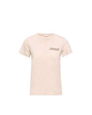 Moncler Moncler Logo Cotton T-Shirt - Pink