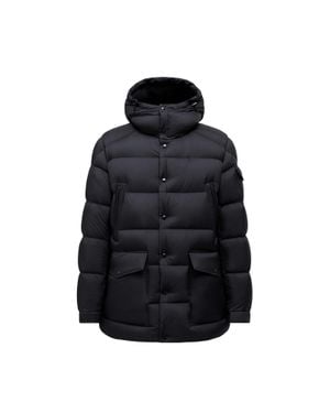 Moncler Bretagne Hooded Short Down Jacket - Blue
